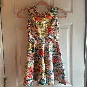 GB Girls peach floral dress size 7